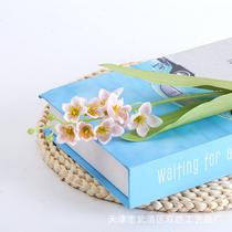 Small fresh ins style artificial flower orchid of the valley flower arrangement hand-held flower material high-quality wind chime artificial flower table artificial flower