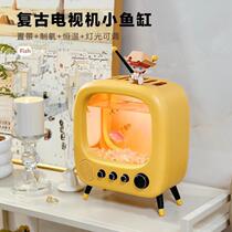 Desktop small fish tank imaging small acrylic micro landscape ecological tank betta fish tank mini home childrens small fish tank