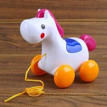 Drag the little duck pull rope with rattle multi-functional childrens pull rope baby 1-3 years old toddler leash toy