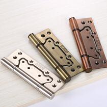 Stainless steel 6-inch mother-in-law hinge Slot-free wooden door hinge Silent thickening and widening folding large hinge