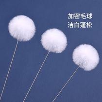 Small head encrypted thickened carbon rod goose feather stick ear picking tool professional technician ear picking hair stick ear picking artifact