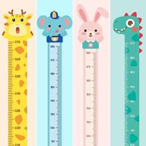 Childrens height accurate measuring ruler for home use for children and babies which can be removed without damaging the wall sticker.