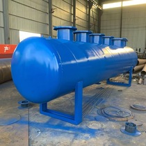 Water distributor water collector cylinder distributor carbon steel stainless steel air conditioning floor heating HVAC diverter cylinder distributor