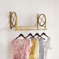 Clothing store display rack wall hanging side hanging childrens clothing store clothes rack wall iron wall hanging mens and womens clothing hangers
