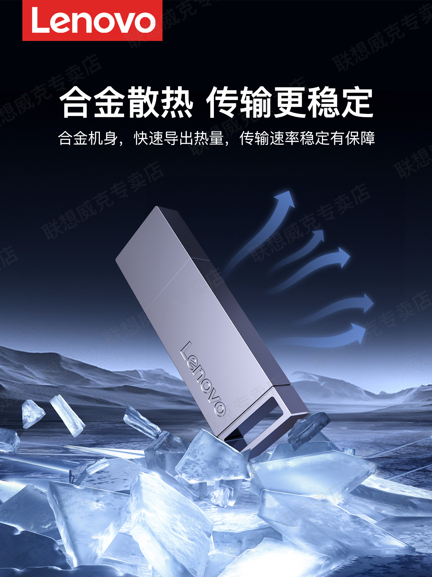 Lenovo High-Speed USB Flash Drive Usb3.2 Large Capacity 128g Computer Flash Drive 64g Car Music Official Flagship Store Genuine Product