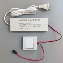 Smart mirror light touch switch barber shop bathroom toilet mirror headlight led power control sensor 12v