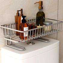 Hole-free bathroom toilet storage rack above the gap behind the bathroom wall toilet storage rack water tank wall hanging