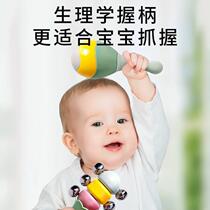 Baby toy hand rattle for newborns 0 to 3 months and 6 years old baby grasping training hammer chewable rattle