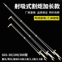 Cutting torch G01-30 100 type all-copper stainless steel cutting torch oxygen acetylene propane gas jet suction cutting torch complete set