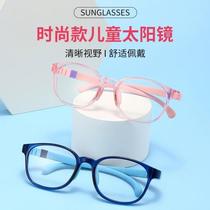 New model childrens anti-blue light silicone glasses frame mens and womens baby computer mobile phone fashion goggles manufacturer
