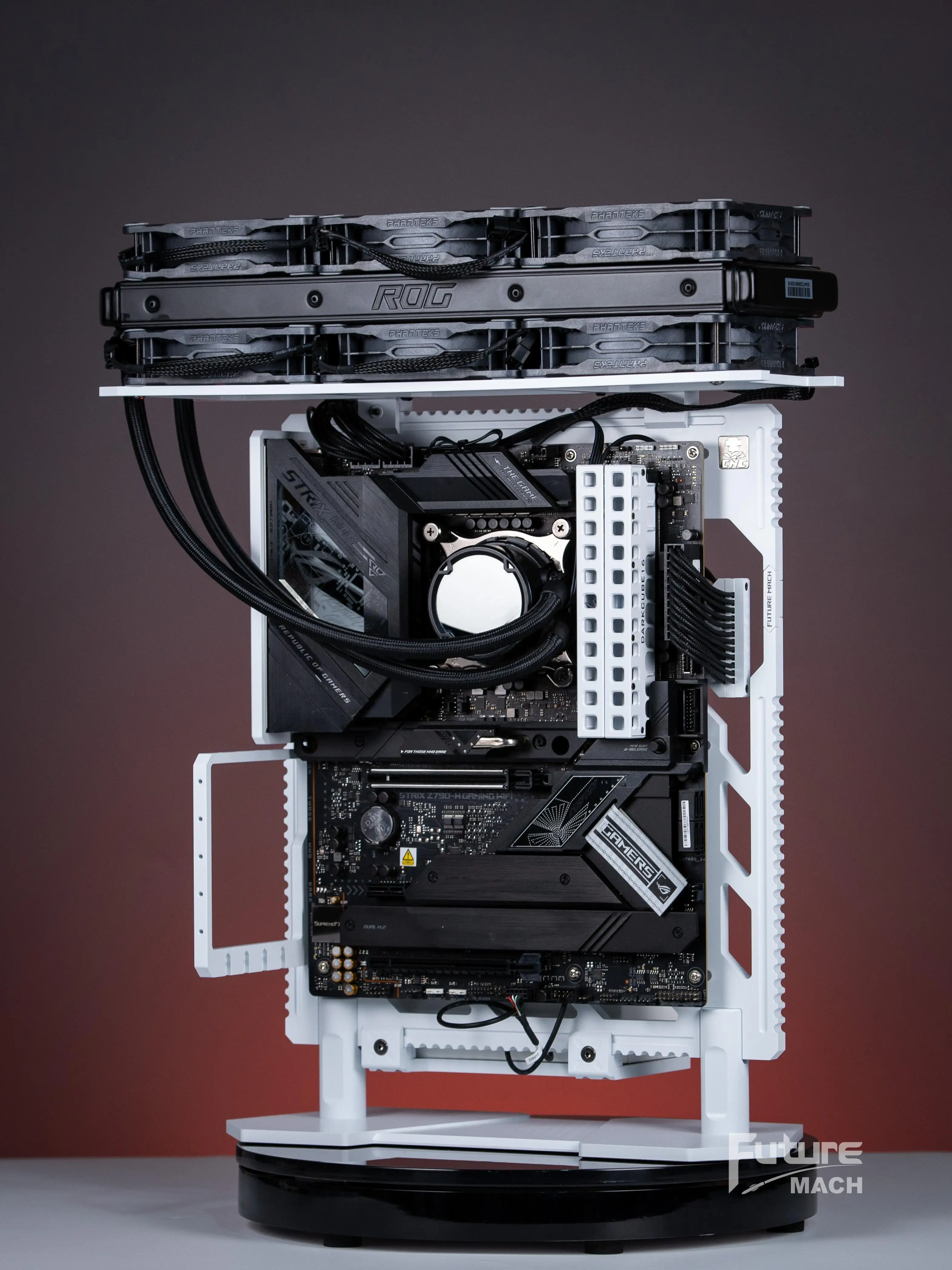 Линддун «SF-A» чисто алюминиевой конструкции CNC открытая рама/шасси EATX/ATX/MATX/ITX будущего Mach