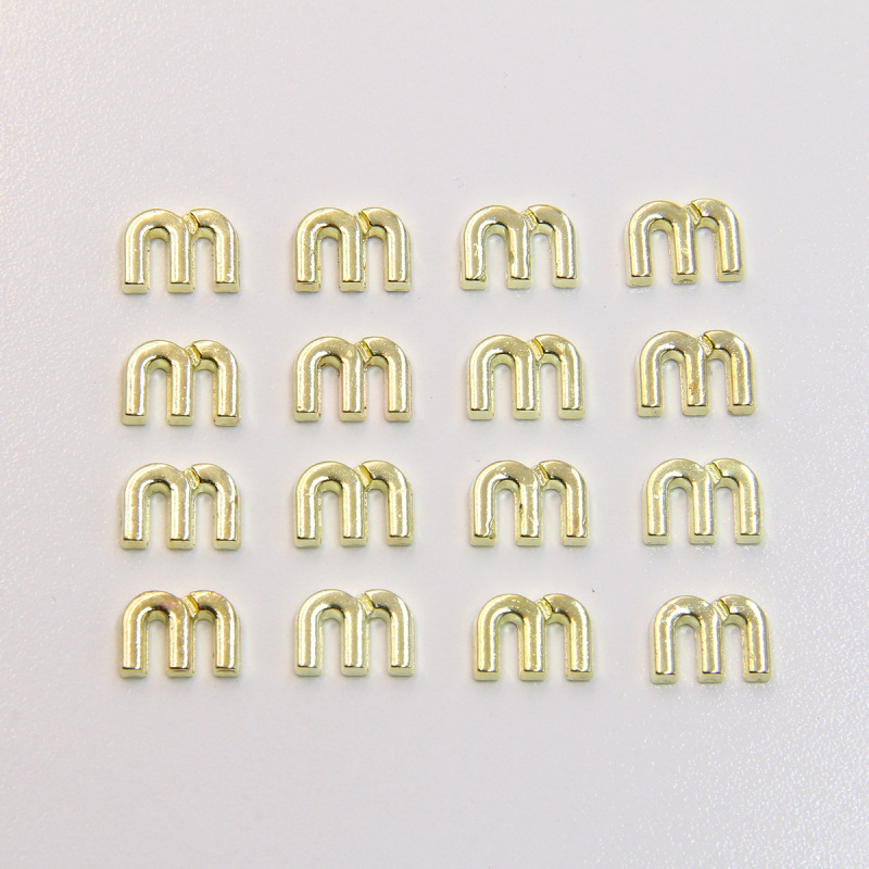 Light Luxury Niche Letter m Three-Dimensional Letter Alloy Accessories DIY Earrings Headband Sunglasses Hair Accessories Pendant Materials Accessories Light Luxury Niche Letter m Three-Dimensional Letter Alloy Accessories DIY Earrings Headband Sunglasses Hair Accessories Pendant Materials Accessories