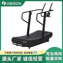 Unpowered treadmill unplugged gym studio home curved surface crawler unassisted commercial equipment
