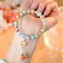 Natural Shoushan Stone Bracelet Charcoal-Burned Cat Claw Pendant New Chinese Style Original Womens Bracelet Jewelry Internet Popularity