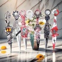 Utility knife gift kunai knife handmade ninja gothic exquisite gorgeous dark antique style multi-color variety to choose from