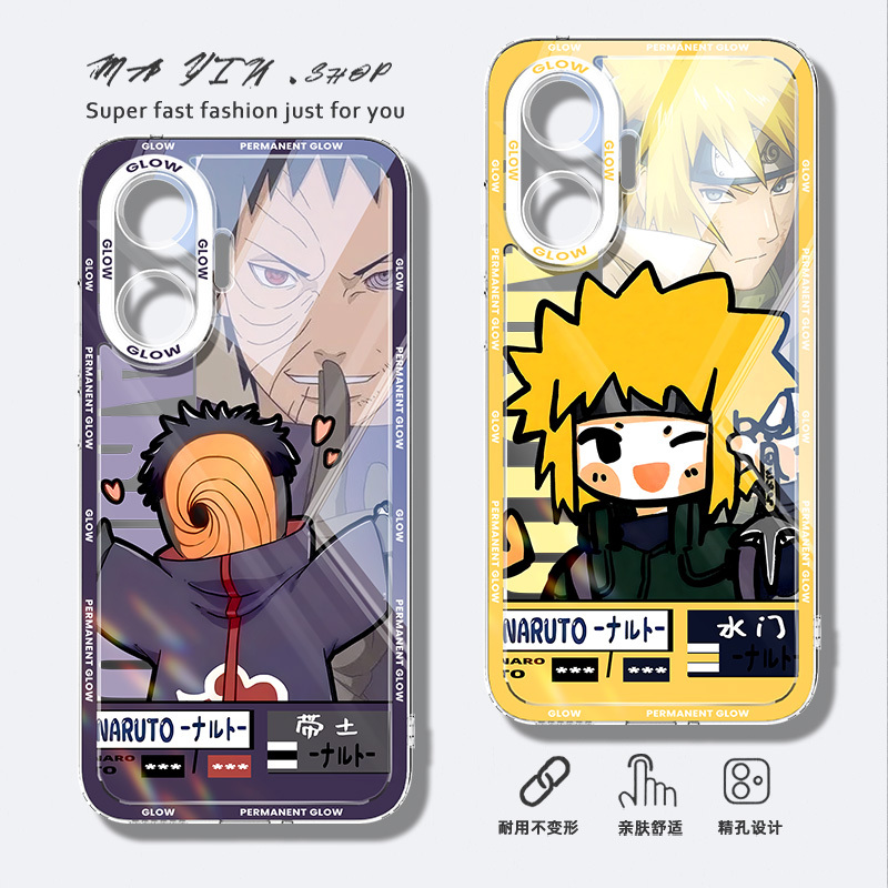 Suitable for Redmi Turbo 4 Pro Phone Case, Naruto K90 Pro Transparent Turbo 5 Max Phone Cover, K80 Suitable for Xiaomi Civi 5 Pro Shell, Anime 17 Pro, Anime 12 Turbo for Men