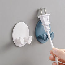 Punch-free plug hook strong adhesive hook kitchen wall hanging storage sticky hook plug bracket holder