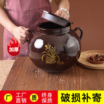 Pork tank housekitchen high temperature ceramic tank old soil ceramic cylinder ceramic tank with lid oil jar