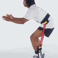 Tennis trainer vertical reach lower center of gravity fixed posture enhanced bouncing tennis training equipment