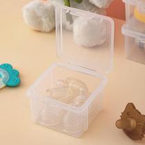Teether storage box large capacity bite tape cover dustproof storage box baby building blocks small toys pacifier box