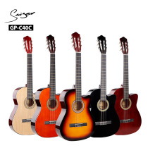 Manufacturers 39-inch cutaway classical guitar electric box wooden guitar beginner practice guitar
