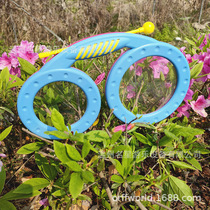 Tambourine Orff percussion instrument plastic glasses drum childrens transparent two-color drum cartoon teaching aid drum drop shipping