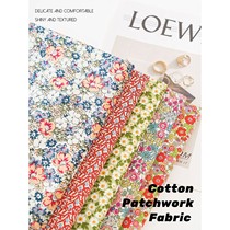 Floral 100% Cotton Poplin Printed Vintage Designer Dress Mak