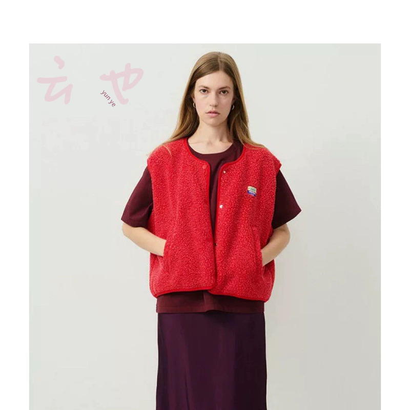 【Yun Ye】Authentic American Vintage Zhang Ruonan Style Lamb Wool Vest Jacket 【Yun Ye】Authentic American Vintage Zhang Ruonan Style Lamb Wool Vest Jacket
