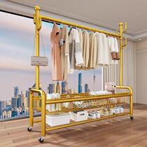 Clothes rack floor-standing bedroom household clothes rack clothes drying rack indoor clothes hanger coat rack balcony room drying