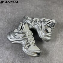 Ingot gold 50 (Ingot gold) non-slip breathable trendy casual shoes Shangbaishi womens shoes new shoes mens couple height increasing shoes