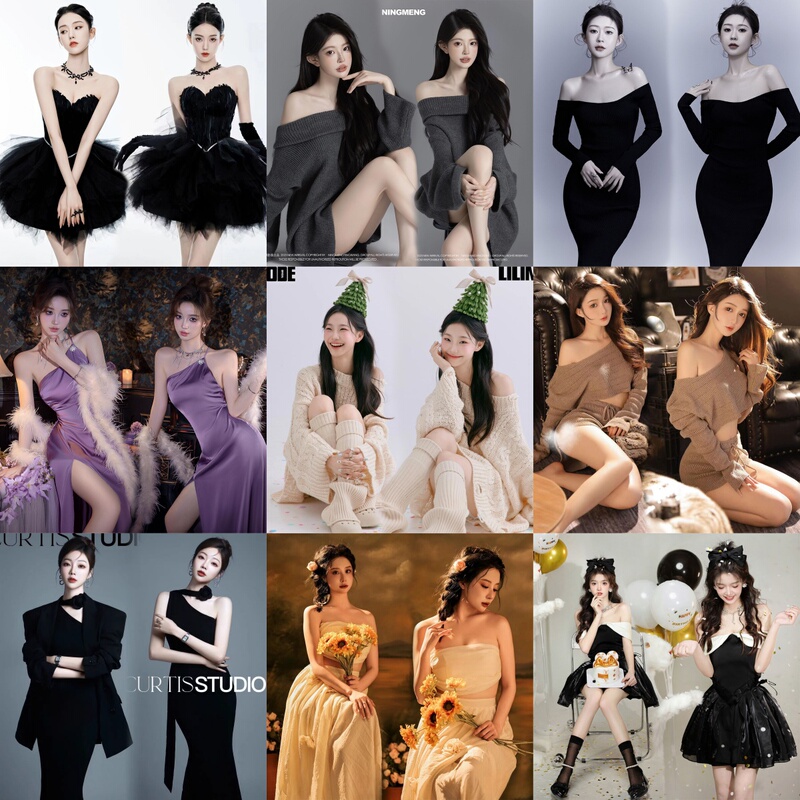 New Style Studio Photography Portrait Clothing, Fashionable and Atmospheric Dresses, Girl's Private Art Photo Shoot Outfits New Style Studio Photography Portrait Clothing, Fashionable and Atmospheric Dresses, Girl's Private Art Photo Shoot Outfits