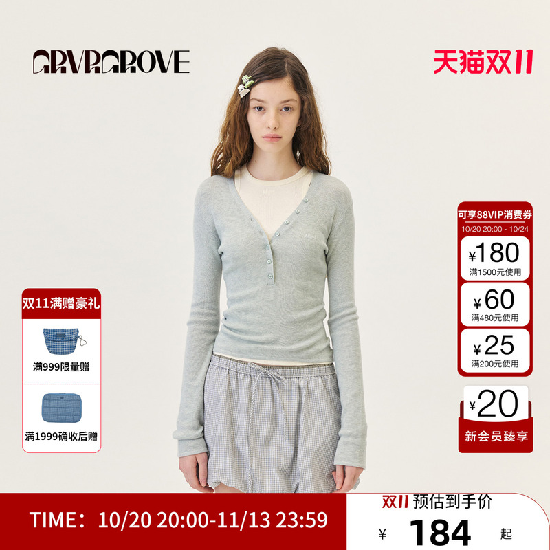Grvr Grove Official Flagship Store 2026Ps Spring New Knitted Vest Base Layer Gp26Tsk61