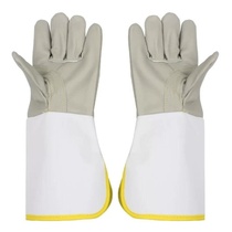 Labor protection gloves welding gloves special extended cuffs for welders cowhide canvas wear-resistant sailors gloves