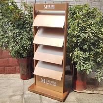 Information rack floor-standing vertical brochure newspaper and magazine rack sales office real estate folding floor plan display rack