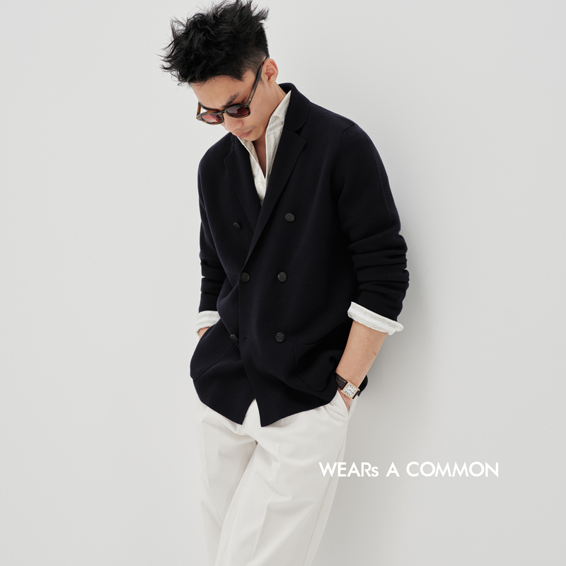 Wsac Yushanhuo New Australian Merino Wool Suit Jacket Four-Piece Double-Breasted Suit for Spring Wsac Yushanhuo New Australian Merino Wool Suit Jacket Four-Piece Double-Breasted Suit for Spring