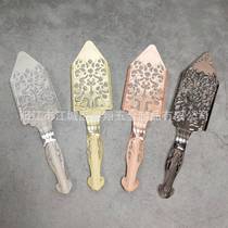 New 304 stainless steel absinthe spoon bar bartending tool cocktail hollow spoon cube sugar colander mesh filter ice tray