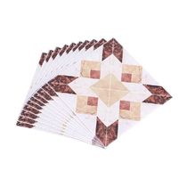 10 Sheets Of Self-Adhesive PVC Tile Floor Wall Stickers 3D