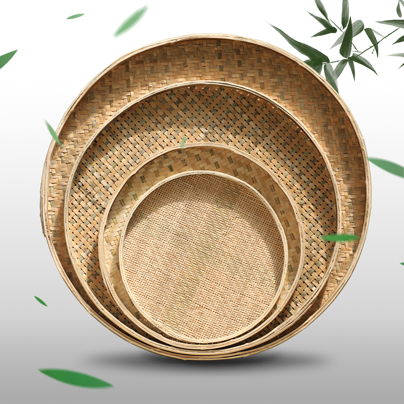 Bamboo Products, Bamboo Dustpan, Non-Porous Bamboo Sieve, Household Drying Round Dustpan, Rice Sieve, Bamboo Plaque, Tea Dustpan Bamboo Products, Bamboo Dustpan, Non-Porous Bamboo Sieve, Household Drying Round Dustpan, Rice Sieve, Bamboo Plaque, Tea Dustpan