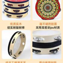 Tambourine kindergarten Dunhuang Feitian Xinjiang dance Uighur tambourine beat dance props Tambourine Orff musical instrument