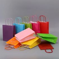 Candy Colorful Shopping Bags 10PCS Kraft Paper Gift Candy Ba
