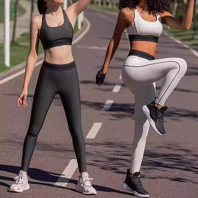 Cross-Border Al0 High-Waisted Butt-Lifting Outdoor Fitness Yoga Pants with Color-Blocking Adjustable Shoulder Straps and Underwear Pilates Sports Set Cross-Border Al0 High-Waisted Butt-Lifting Outdoor Fitness Yoga Pants with Color-Blocking Adjustable Shoulder Straps and Underwear Pilates Sports Set