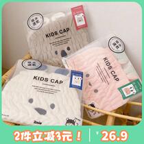 Japanese cartoon hair drying cap absorbent quick-drying soft and non-shedding cute thickened towel for children and babies at home