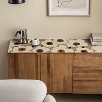 ins leather side cabinet mat tablecloth waterproof and oil-proof entryway shoe cabinet mat corner cabinet rectangular chest of drawers mat