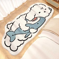 Carpet Bedroom Bedside Blanket Girl Cartoon Childrens Room Cute Girl Dirty Resistant Master Bedroom Plush Bedside Rug Floor Mat