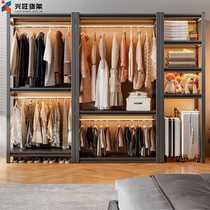 Wardrobe for home bedroom modern simple light luxury cloakroom cabinet combination rental house with simple assembly large wardrobe