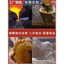 Temple copper bell company stock bell temple large iron bell bell hanging horn pure copper winter melon alarm bell ornament