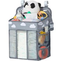 Baby Crib Hanging Storage Bag Diaper Nappy Organizer for New