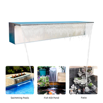 Recommended stainless steel water tank j water landscape courtyard fish pond decoration landscaping water wall water curtain wall duckbill waterfall