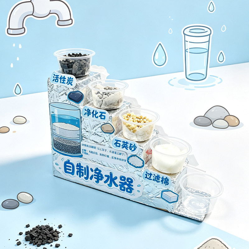 Sewage Filtration Homemade Water Purifier Creative DIY Handmade Material Kit Science Teaching Aids Student Science and Technology Festival Small Project Sewage Filtration Homemade Water Purifier Creative DIY Handmade Material Kit Science Teaching Aids Student Science and Technology Festival Small Project