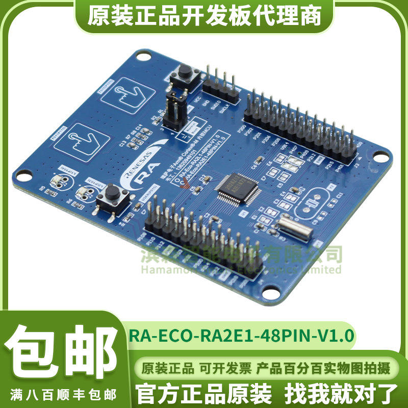瑞萨 RA MCU生态工作室 RA2E1 开发板 RA-Eco-RA2E1-48PIN-V1.0